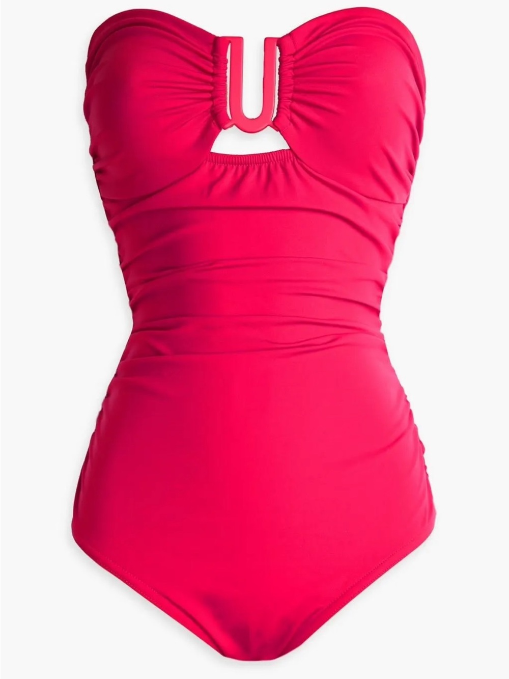 NWT Zimmerman Ruched Ring One-Piece Swimsuit